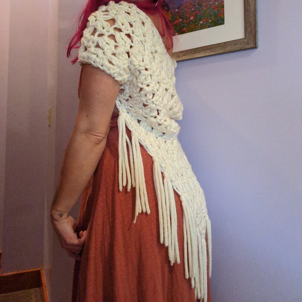 Crochet White House Black Market Vest - Picture 11 of 11